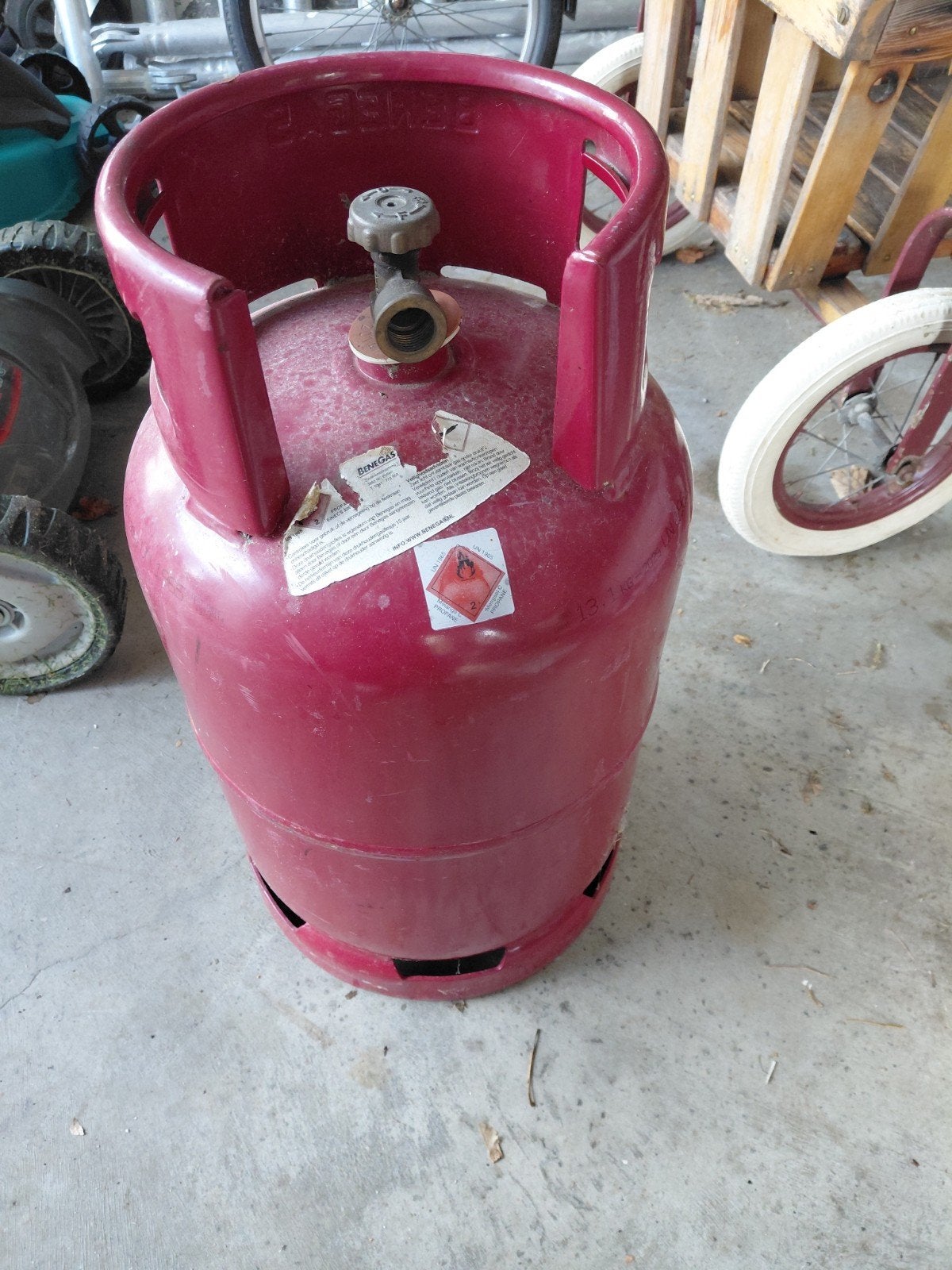 propaan Benegas gasfles 45 % vol