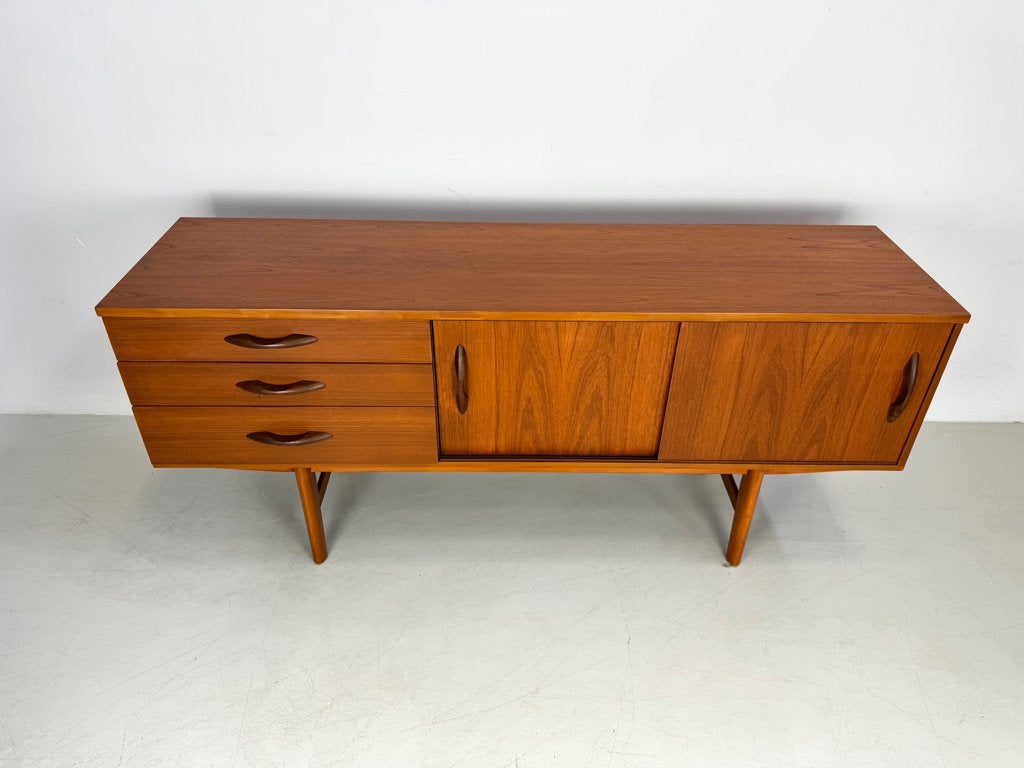 Vintage dressoir Avalon, Verzenden, 150 tot 200 cm, Teakhout, Zo goed als nieuw