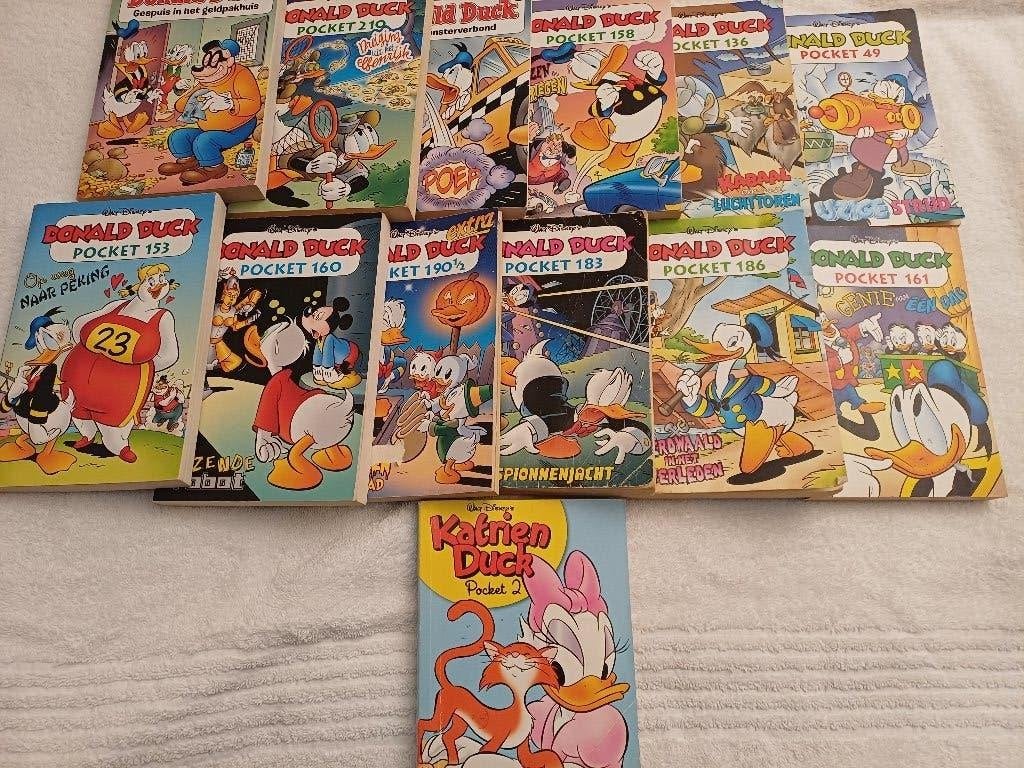 13 Donald Duck pockets, Walt Disney's, Meerdere stripboeken, Ophalen, Gelezen