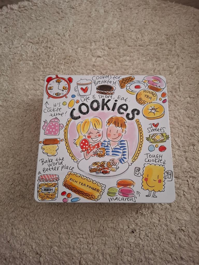 Leuke koekjestrommel Blond Amsterdam, Minder dan 50 cm, Gebruikt, Minder dan 50 cm, Ophalen of Verzenden