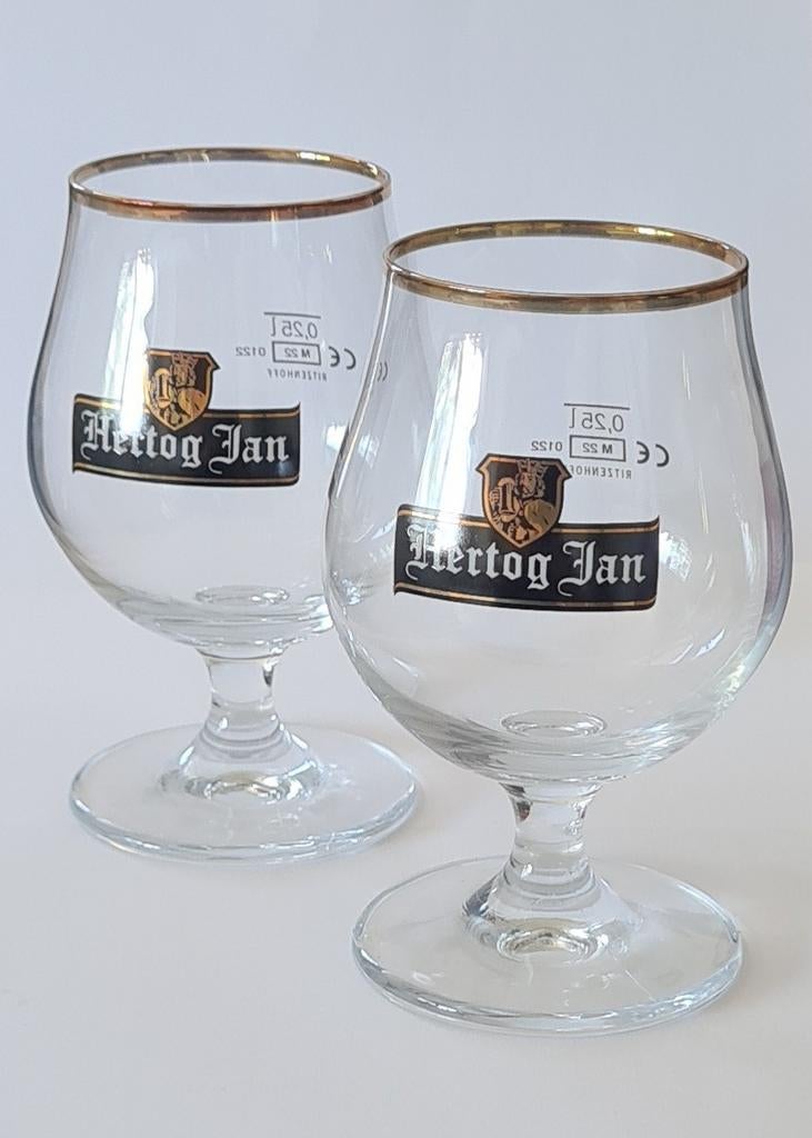 2 Nieuwe Hertog Jan Grand Prestige Glazen, Nieuw, Ophalen of Verzenden, Meerkleurig, Overige merken