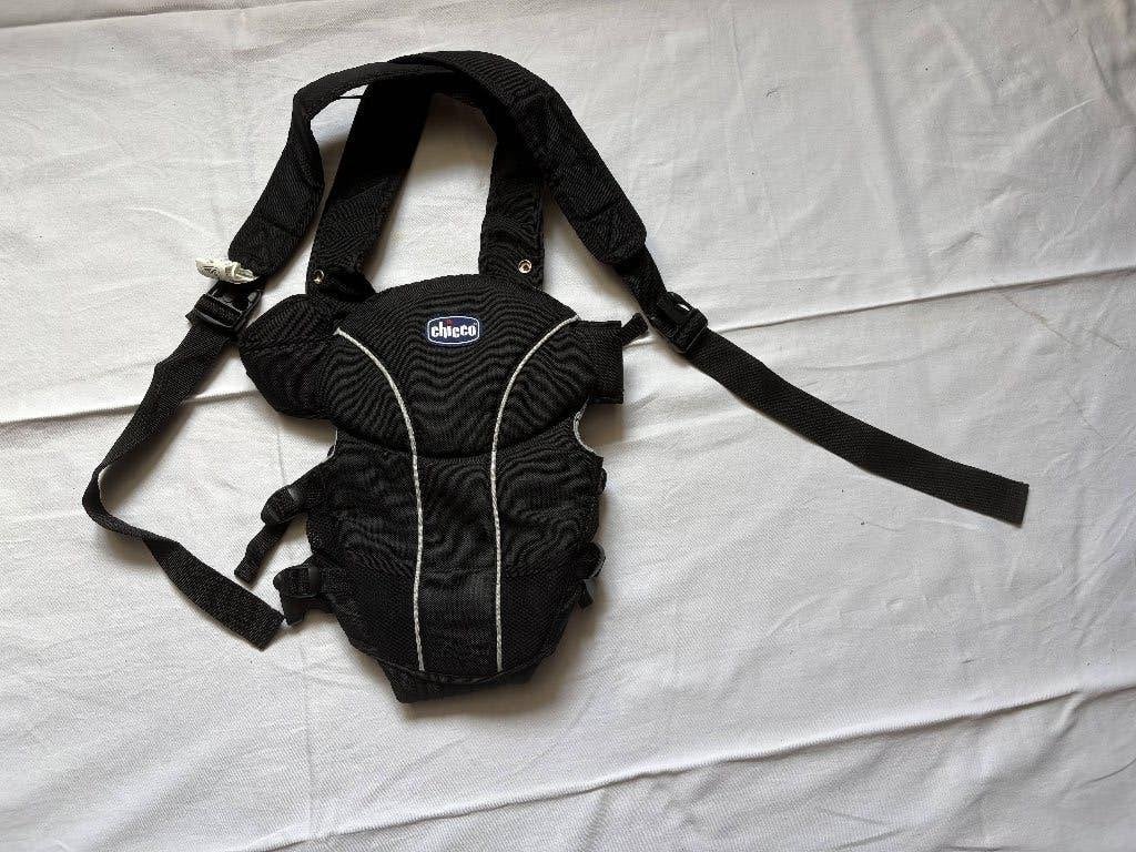 Chicco draagzak zwart – baby 3,5 tot 9 kg, Kinderen en Baby's, Babydragers en Draagdoeken, Ophalen, Gebruikt, Chicco, Buik