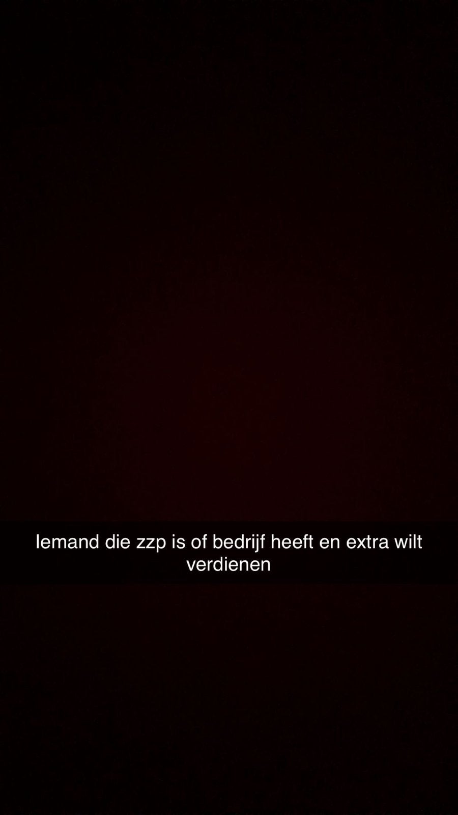 Iemand die zzp is en extra wilt verdienen, Eén persoon, Overige soorten
