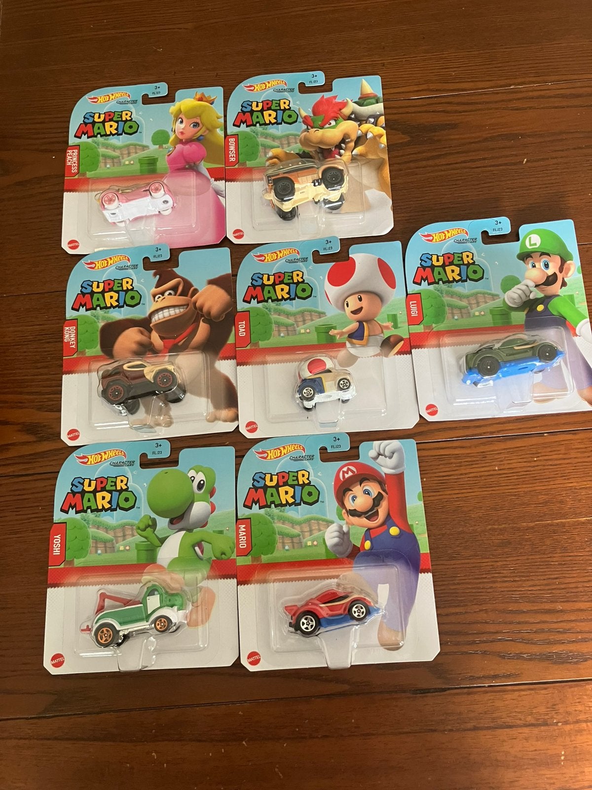 Hot Wheels Super Mario complete set van 7 stuks, Ophalen of Verzenden, Nieuw