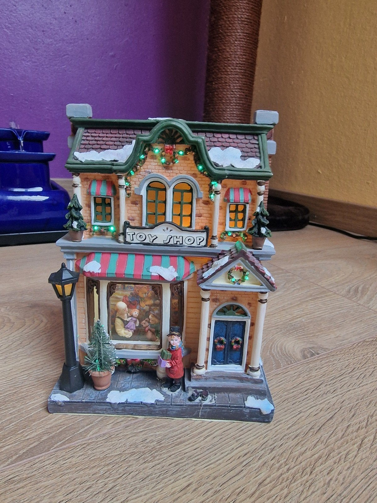 toy shop met fiber verlichting op batt., Ophalen of Verzenden, Gebruikt