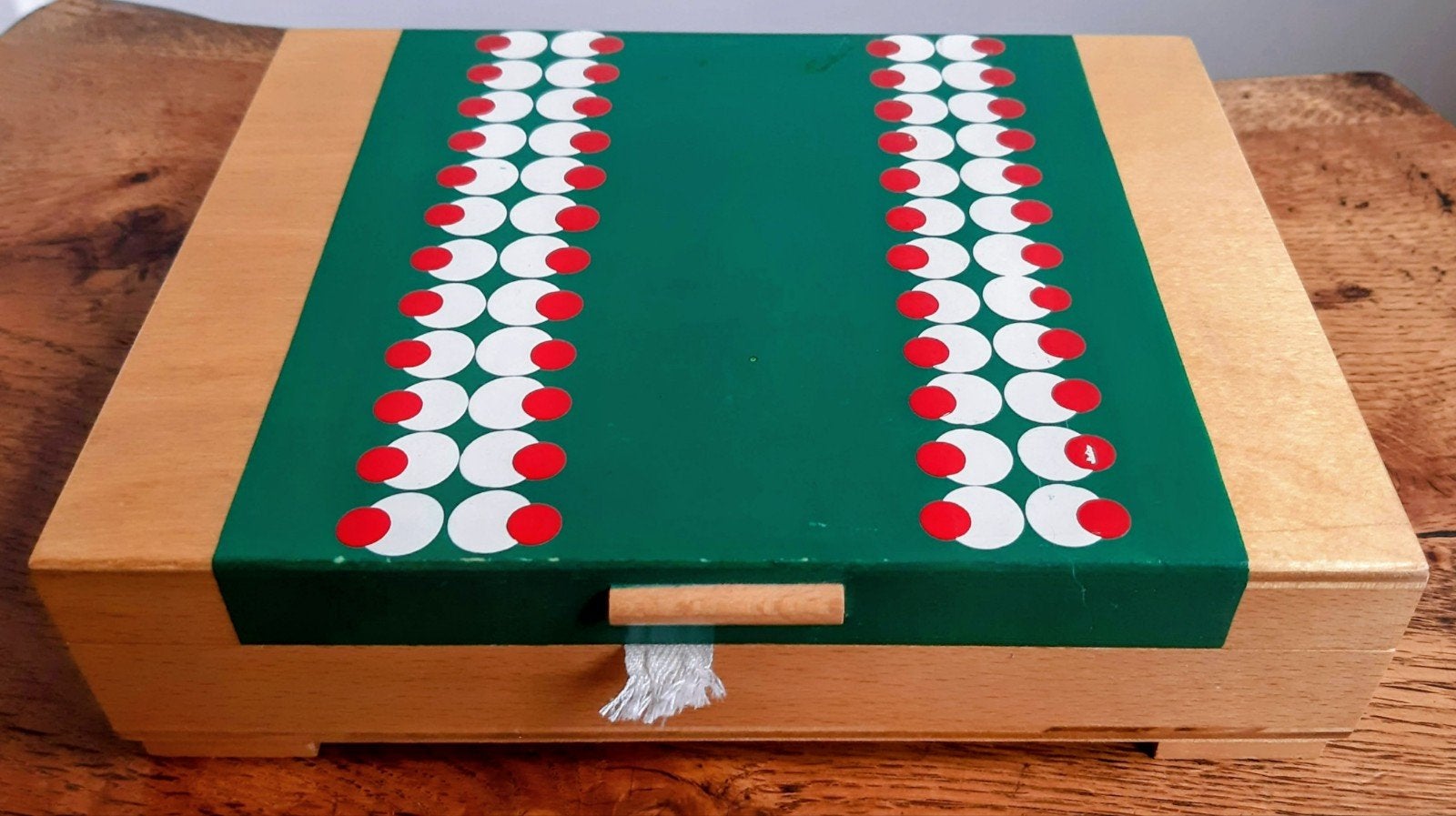 Houten naaikistje sieradenkistje, Ophalen of Verzenden