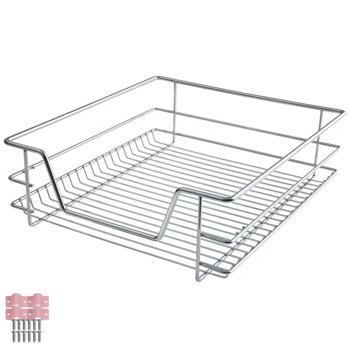 2x Tectake uittrekbaar keukenrek - nieuw (50 cm lades), Overige typen, Ophalen of Verzenden, Metaal, Overige merken