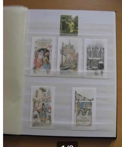 Kleine kaartjes van Anton Pieck in 3 bladen, Ophalen of Verzenden, Zo goed als nieuw, Voor 1940, Prent