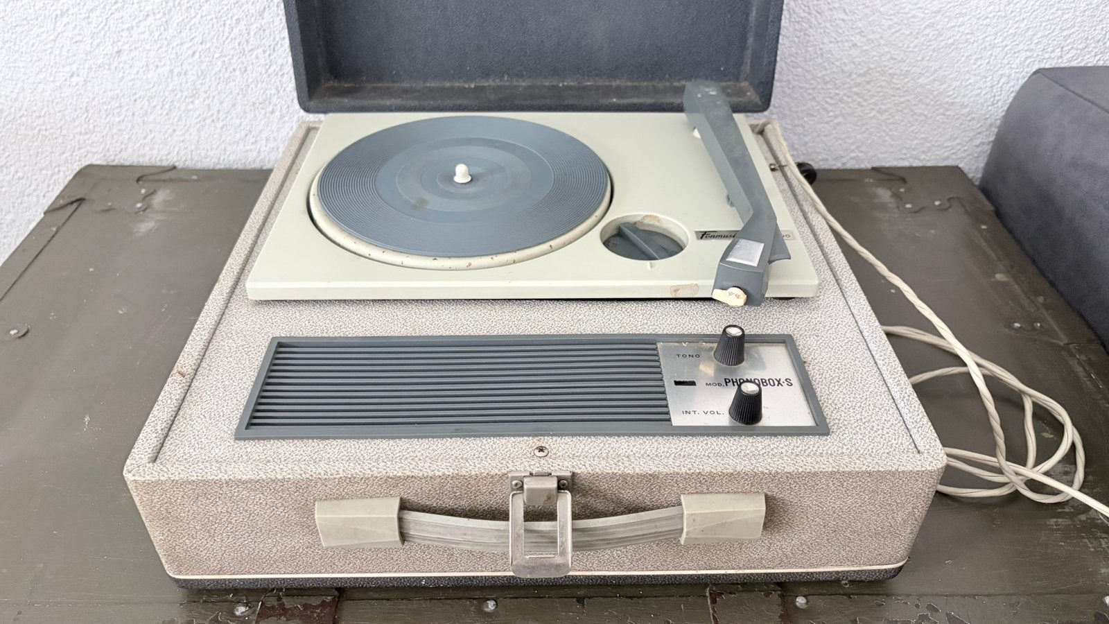 Vintage Fonmusik Phonobox-S Koffergrammofoon (Jaren '60), Ophalen of Verzenden, Zo goed als nieuw, Overige merken