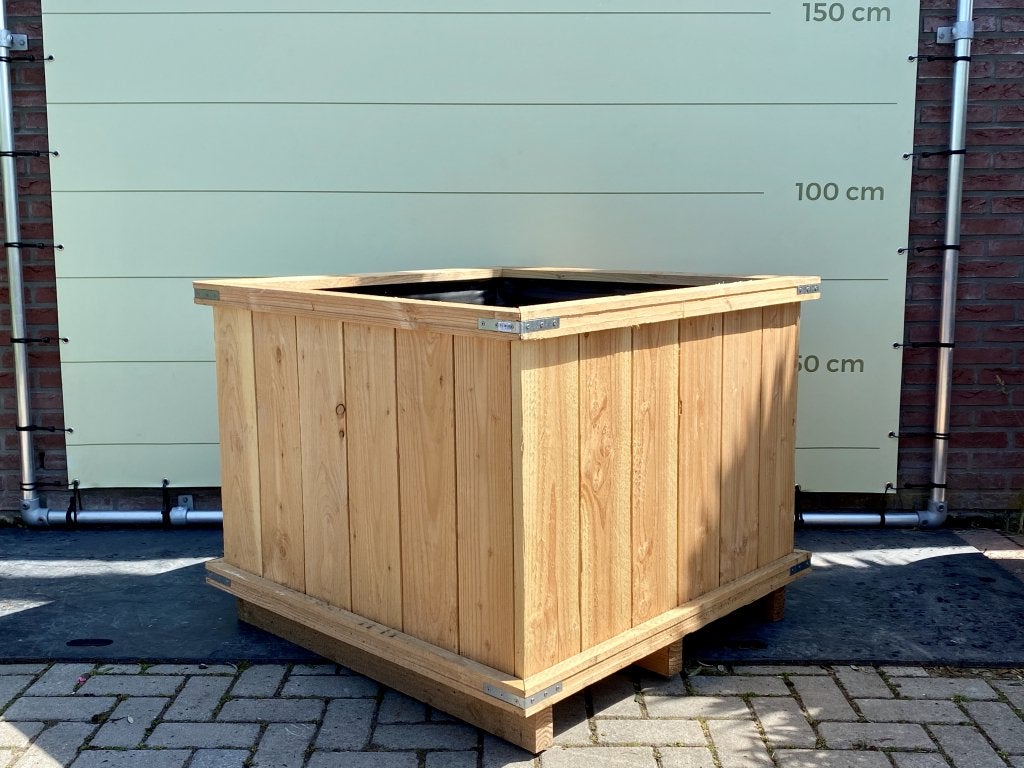 Houten plantenbak 120x120x70cm, Tuin en Terras, Bloembakken en Plantenbakken, Niet ingevuld, 100 cm of meer, Nieuw, Ophalen of Verzenden