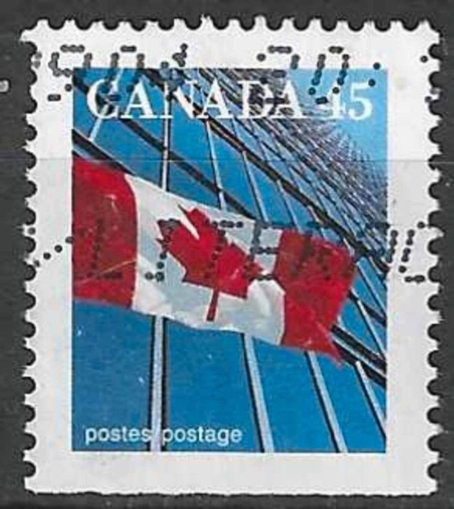 Canada 1995 - Yvert 1416a - Nationale Canadese vlag (ST), Verzenden, Gestempeld, Noord-Amerika