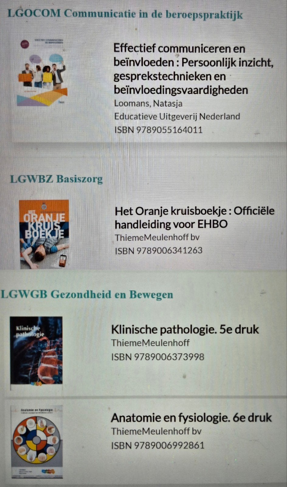 lerarenopleiding:  gezondheidszorg en welzijn studieboeken, Ophalen of Verzenden