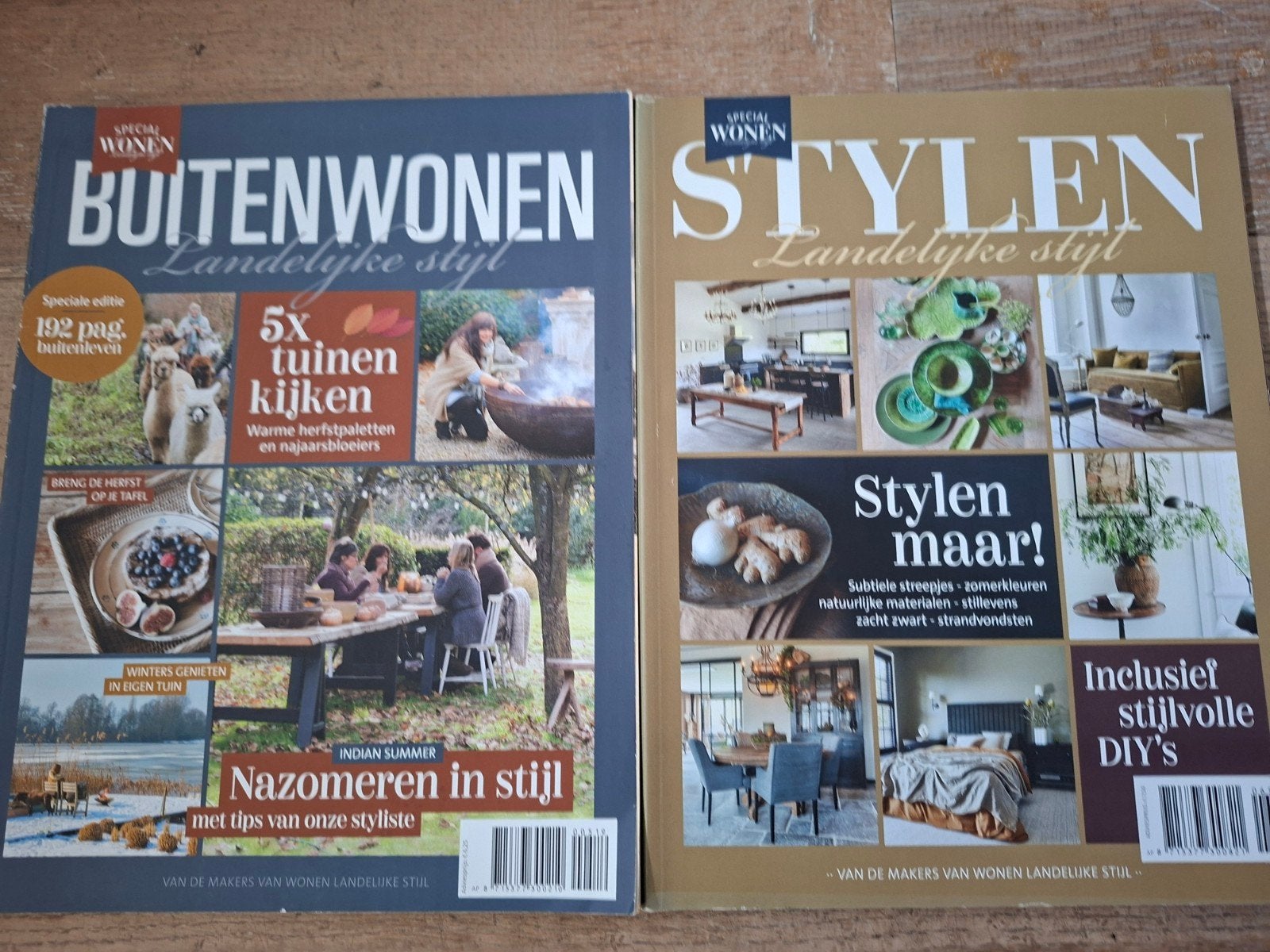 Buitenwonen & Stylen Landelijke Stijl - 2 magazines, Boeken, Ophalen of Verzenden, Zo goed als nieuw, Overige typen