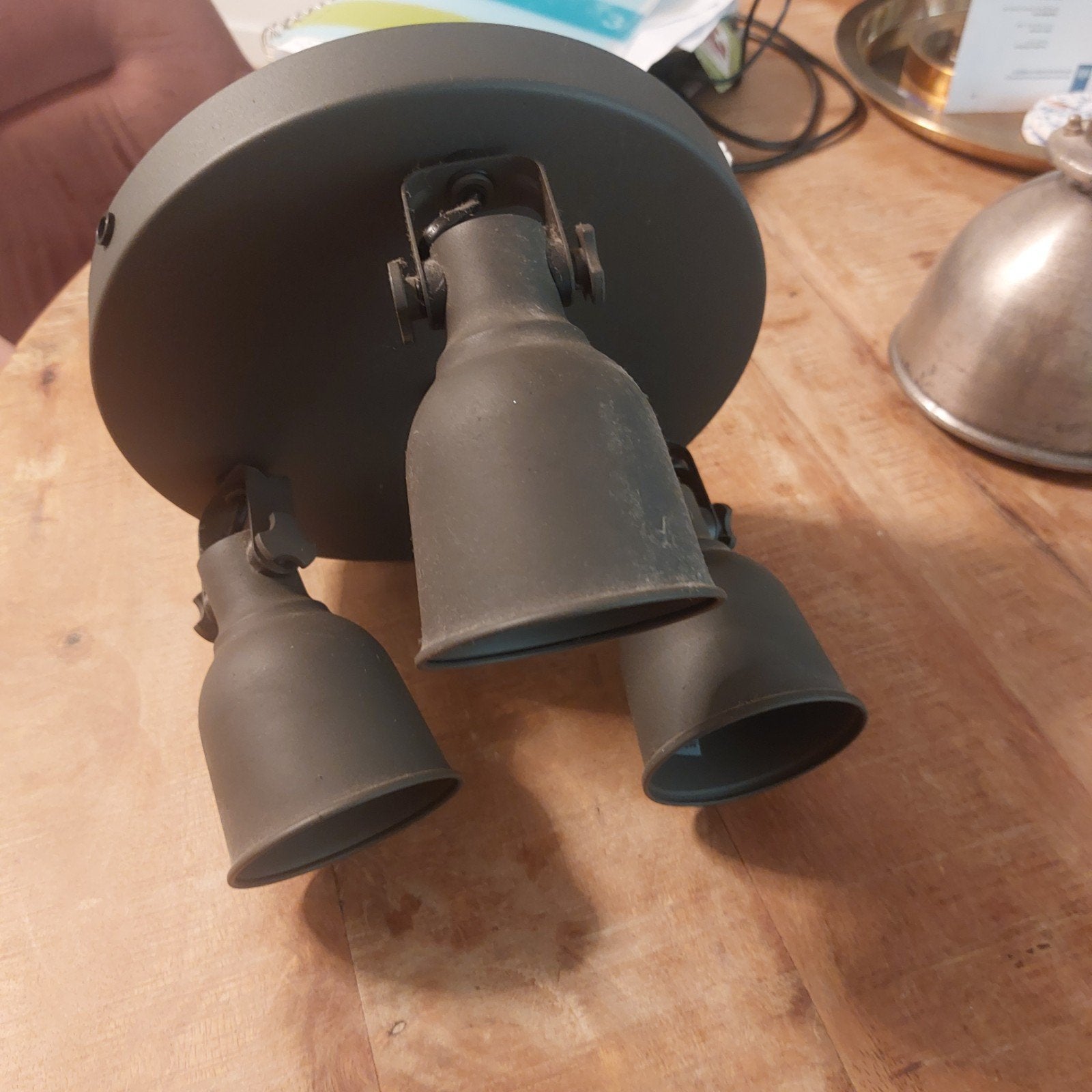 IKEA Hektar Spotjes - Plafond/Wandspot Grijs, Ophalen, Gebruikt, Geschikt voor wandmontage, Metaal