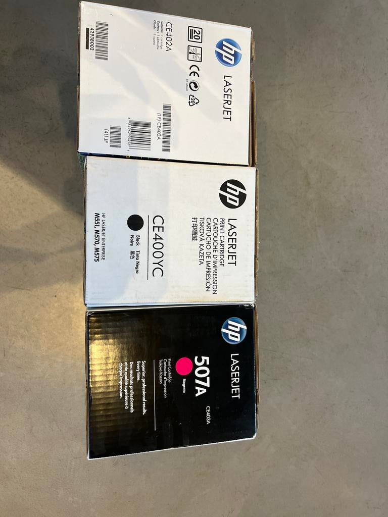 Toners te koop HP printer geel rood zwart, Ophalen of Verzenden, Nieuw, Toner