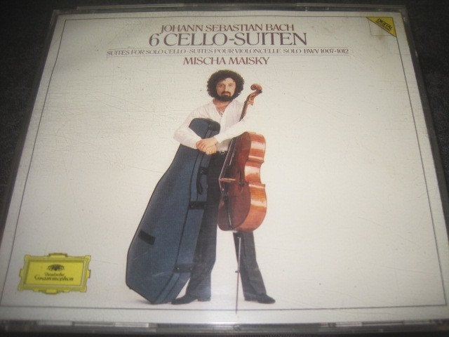 Bach 6 Cello Suites Mischa Maisky cello DGG 3CD, Ophalen of Verzenden, Classicisme, Zo goed als nieuw, Kamermuziek