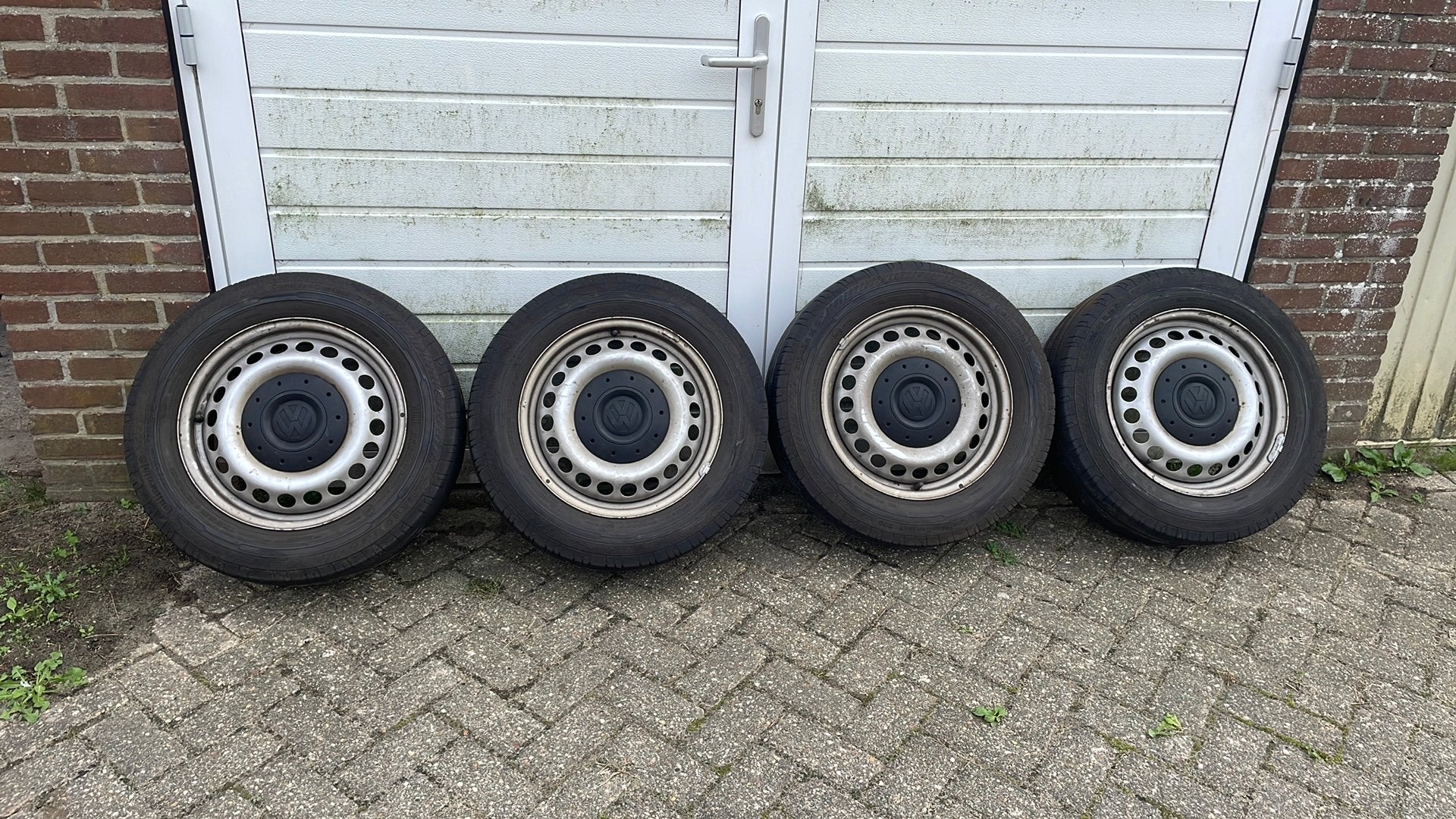 Volkswagen transporter banden + velgen, Ophalen, Gebruikt