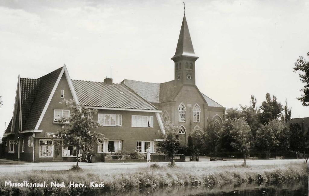 Musselkanaal- -N.H.Kerk., Verzamelen, Ansichtkaarten | Nederland, Verzenden, 1960 tot 1980, Ongelopen, Groningen