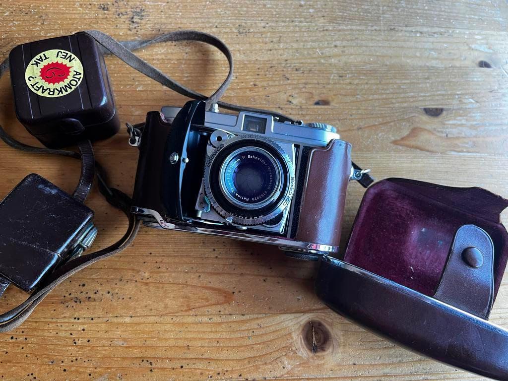 Kodak Retina Ib vintage analoge camera - etui kapot, Audio, Tv en Foto, Fotocamera's Analoog, Ophalen, Gebruikt, Compact, Kodak