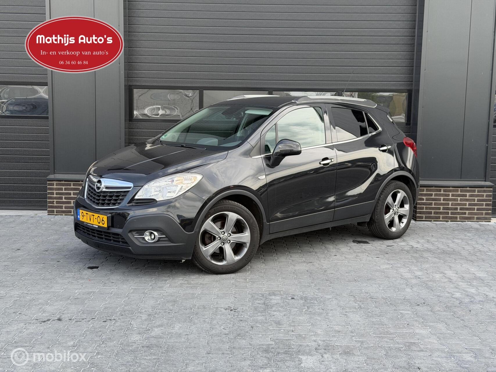 Opel Mokka 1.4 T Cosmo Climate Cruise Navi Nette auto! Goed, Voorwielaandrijving, Euro 5, 4 cilinders, Zwart