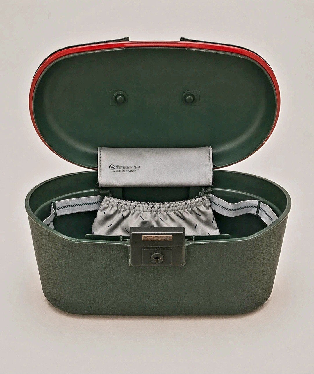 Vintage Samsonite Oyster Beautycase - Donkergrijs/Zwart, Sieraden, Tassen en Uiterlijk, Ophalen of Verzenden, Gebruikt, Grijs