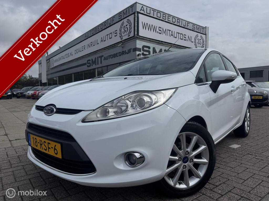 Ford Fiesta 1.25 Titanium|100% Ond|Climate|, Auto's, Voorwielaandrijving, Euro 5, 1242 cc, 4 cilinders