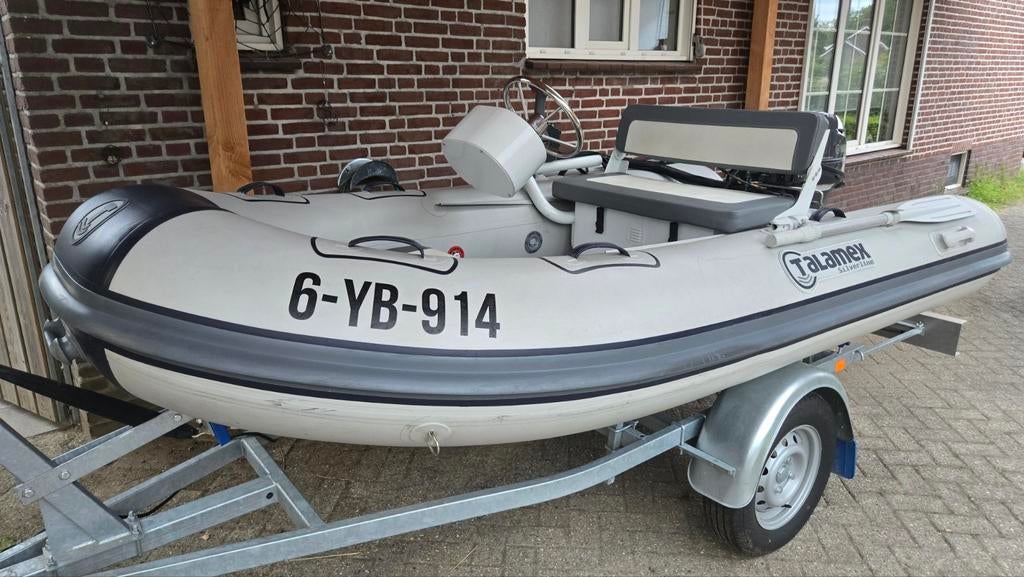 Talamex silverline alu RIB met 20pk Yamaha, Ophalen, Zo goed als nieuw, Benzine, Aluminium