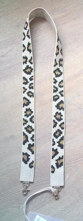 ZUSSS NIEUW Telefoonkoord Van Kraaldessin Panter Multicolor, Verzenden, Nieuw, Telefoonhanger of Accessoire