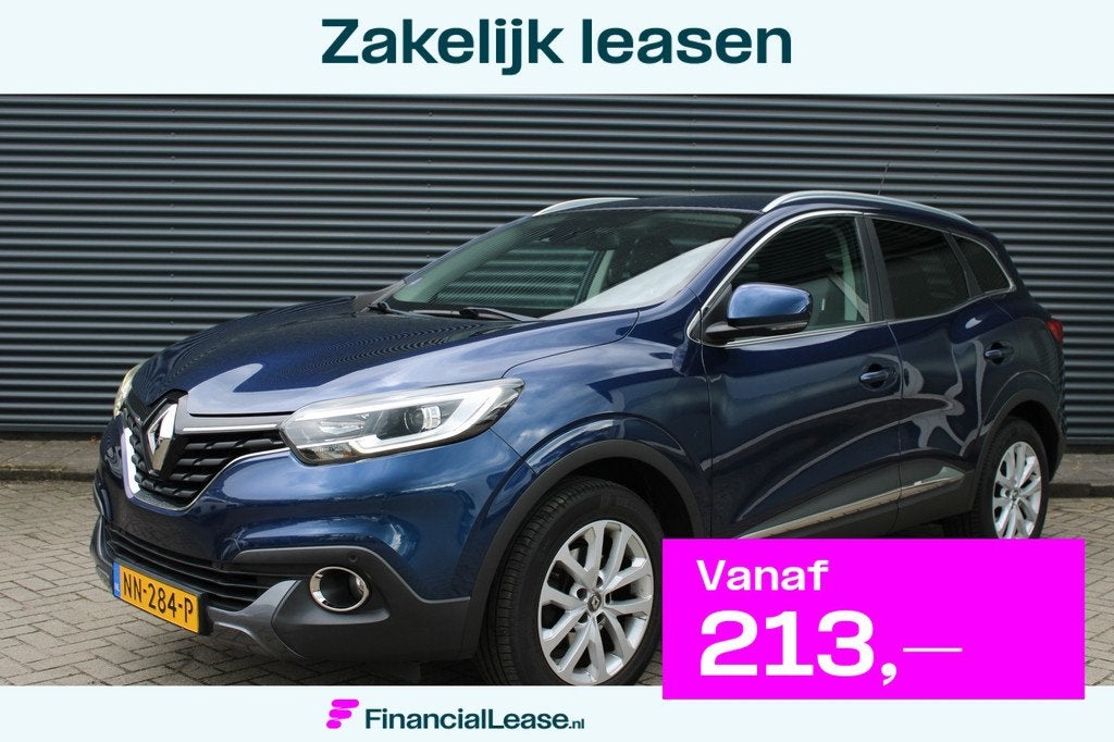 Renault Kadjar 1.2 TCe Intens Navigatie Clima Trekhaak Priva, Voorwielaandrijving, Euro 6, 4 cilinders, Blauw