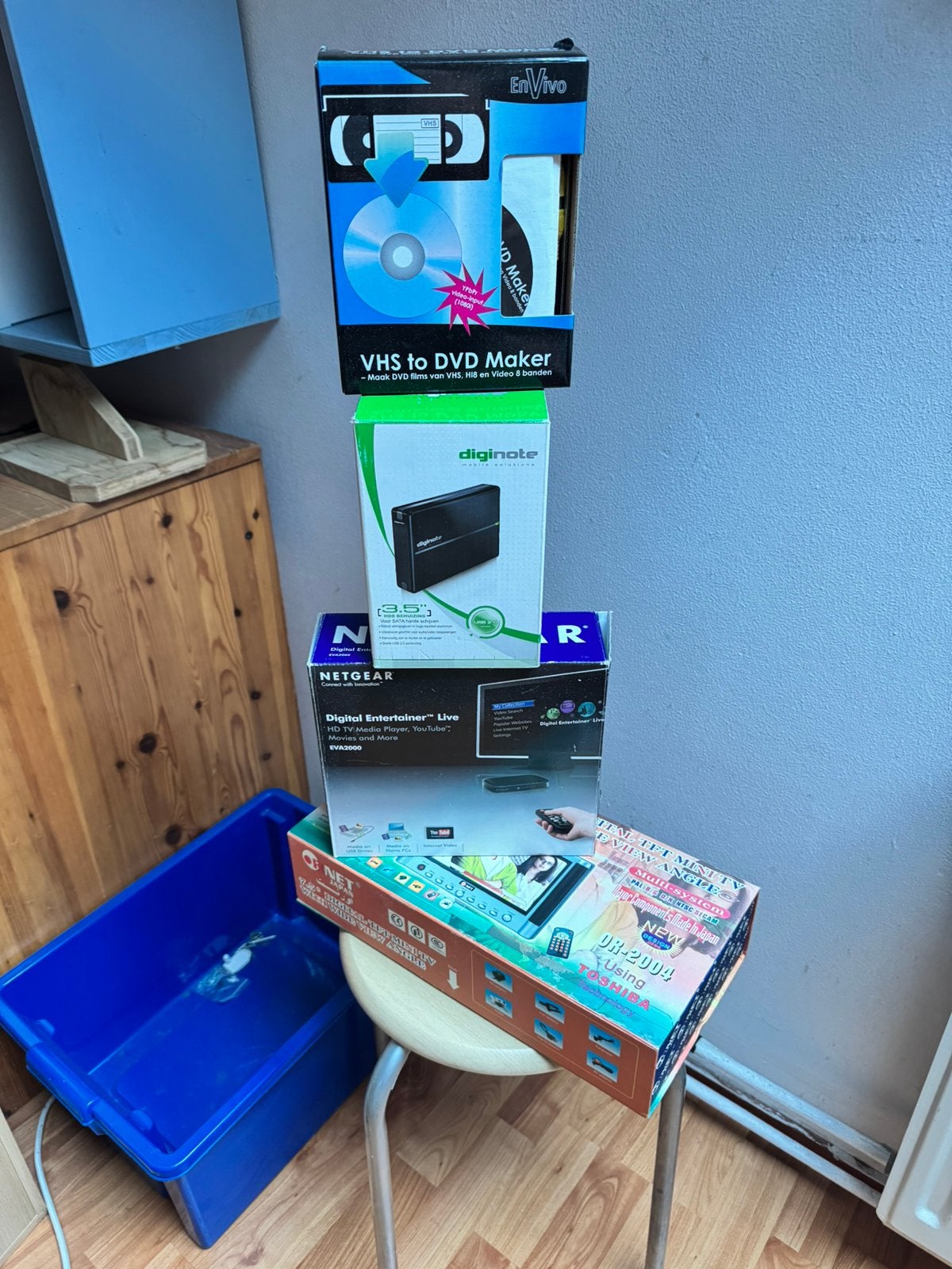 Diverse Audio- en Videoapparatuur: VHS naar DVD, Media Playe, Ophalen, Philips, Gebruikt, 50 Hz