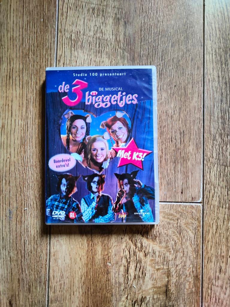 Dvd Studio 100 Presenteert K3 - de 3 Biggetjes de Musical, Cd's en Dvd's, Alle leeftijden, Ophalen of Verzenden, Zo goed als nieuw