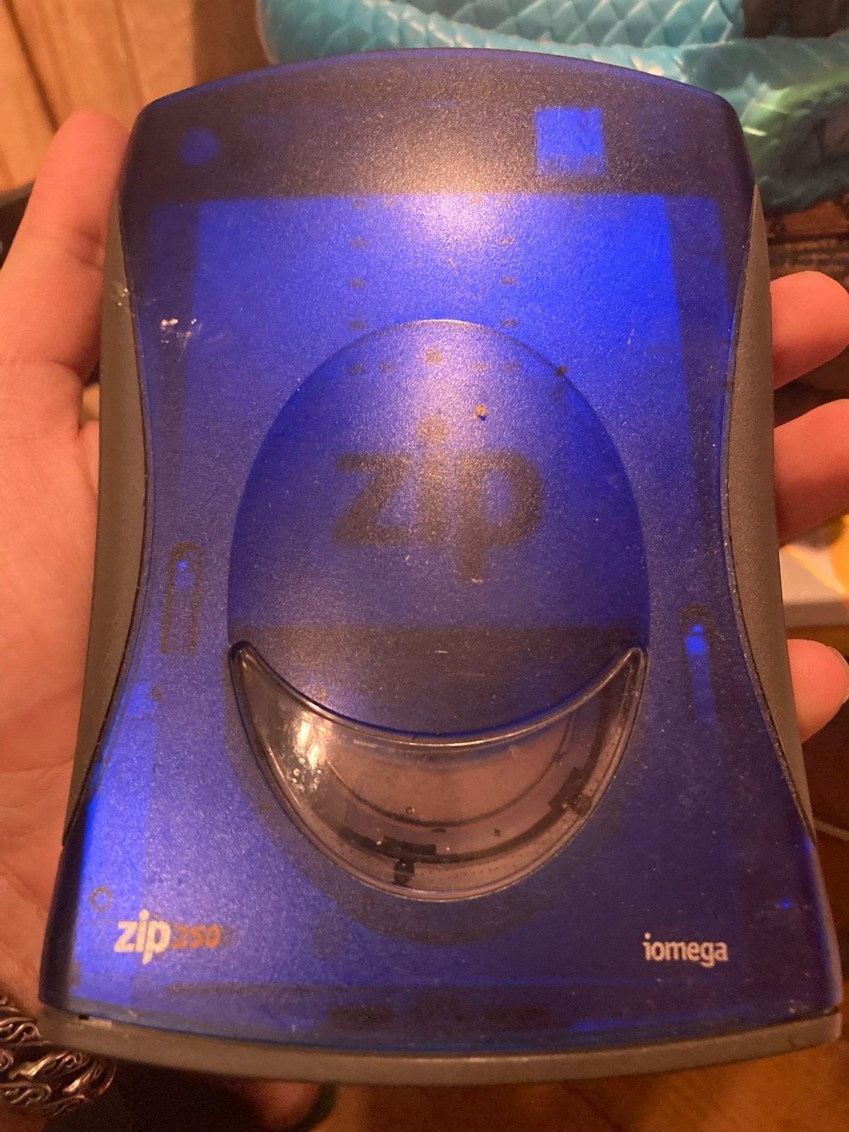 Iomega Zip 250 Externe Drive - Blauw, Computers en Software, Harde schijven, Ophalen, Gebruikt, HDD, Desktop