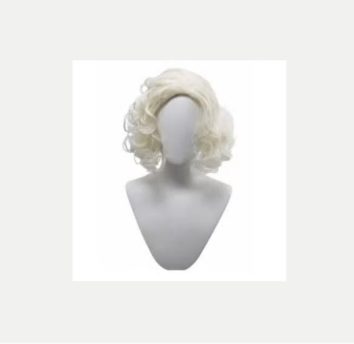 Marilyn Monroe cosplay pruik blond synthetisch, Ophalen of Verzenden, Nieuw