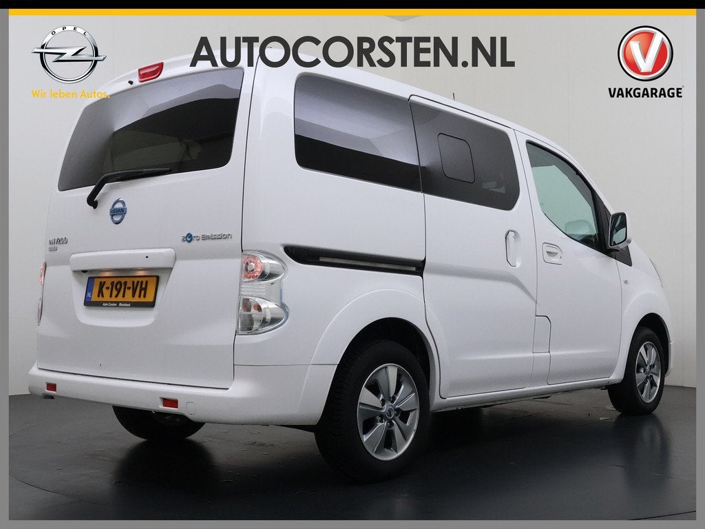 Nissan e-NV200 Evalia 7-Persoons SOH 93% 40kWh Camera Navi S, Stof, Gebruikt, Zwart, 38 min