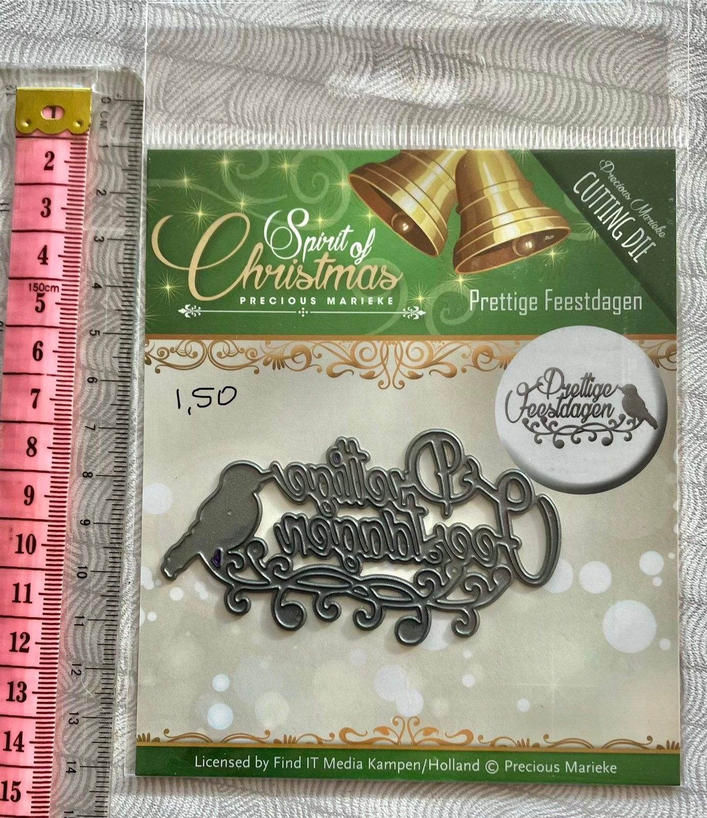 Snijmal prettige feestdagen of merry chrismas nw, Ophalen of Verzenden, Nieuw, Overige thema's, Pons of Mal