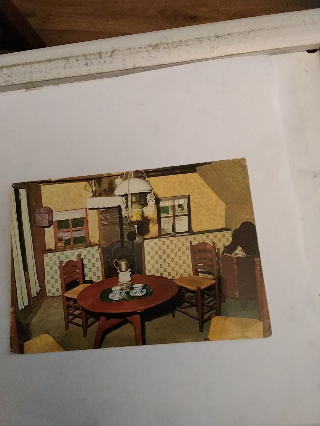 Oude Ansichtkaart: Interieur Plaggenhut Drenthe, Ophalen of Verzenden