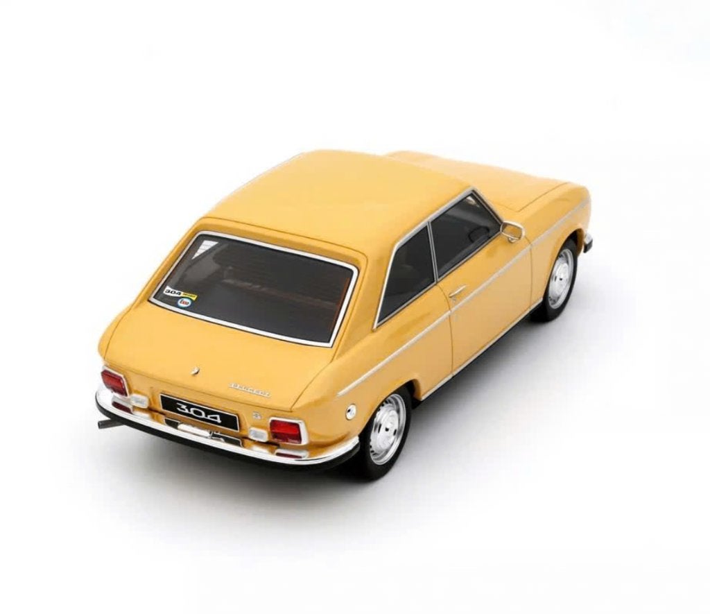 Peugeot 304 S Coupe Geel 1972 schaal 1/18 OTTO ref. OT1113, Ophalen of Verzenden, Nieuw, Auto, OttOMobile