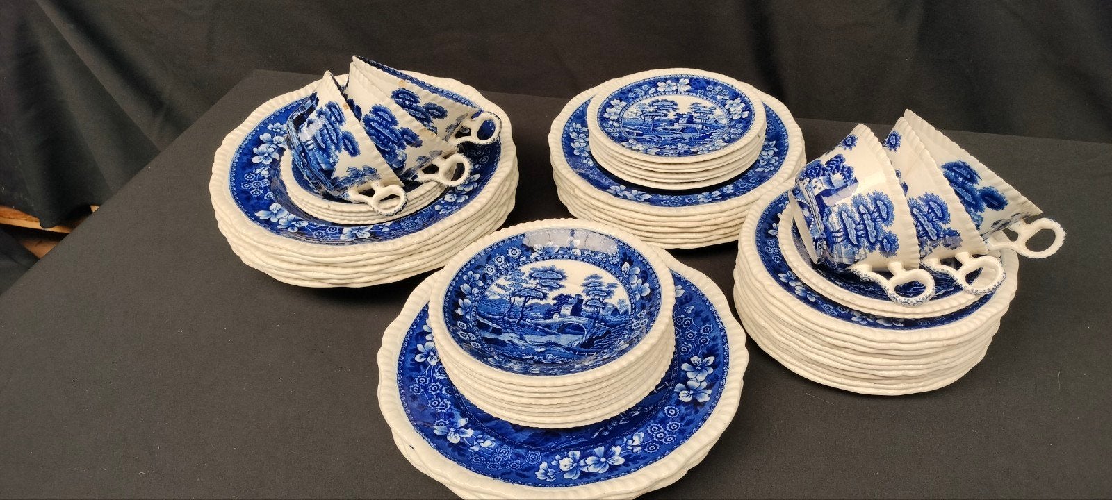 Zolder opruiming Vintage Copeland spode Blue Tower, Huis en Inrichting, Ophalen