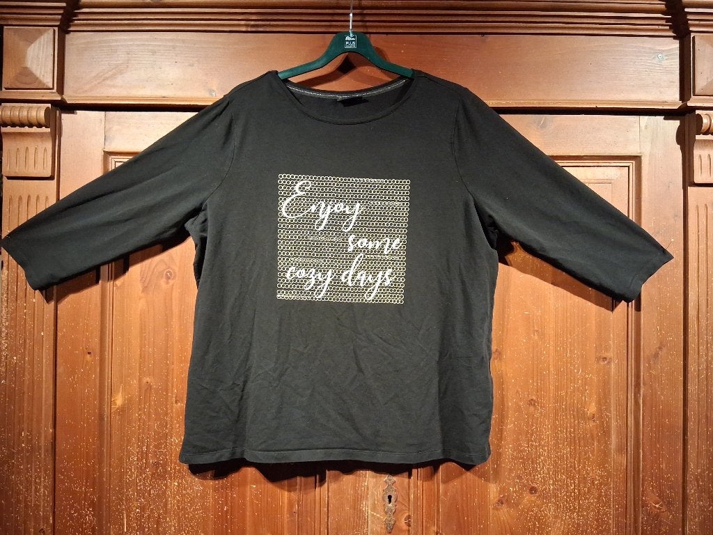 zwart shirt met print XL Canda Premium, Zwart, Maat 46/48 (XL) of groter, Ophalen of Verzenden, Zo goed als nieuw