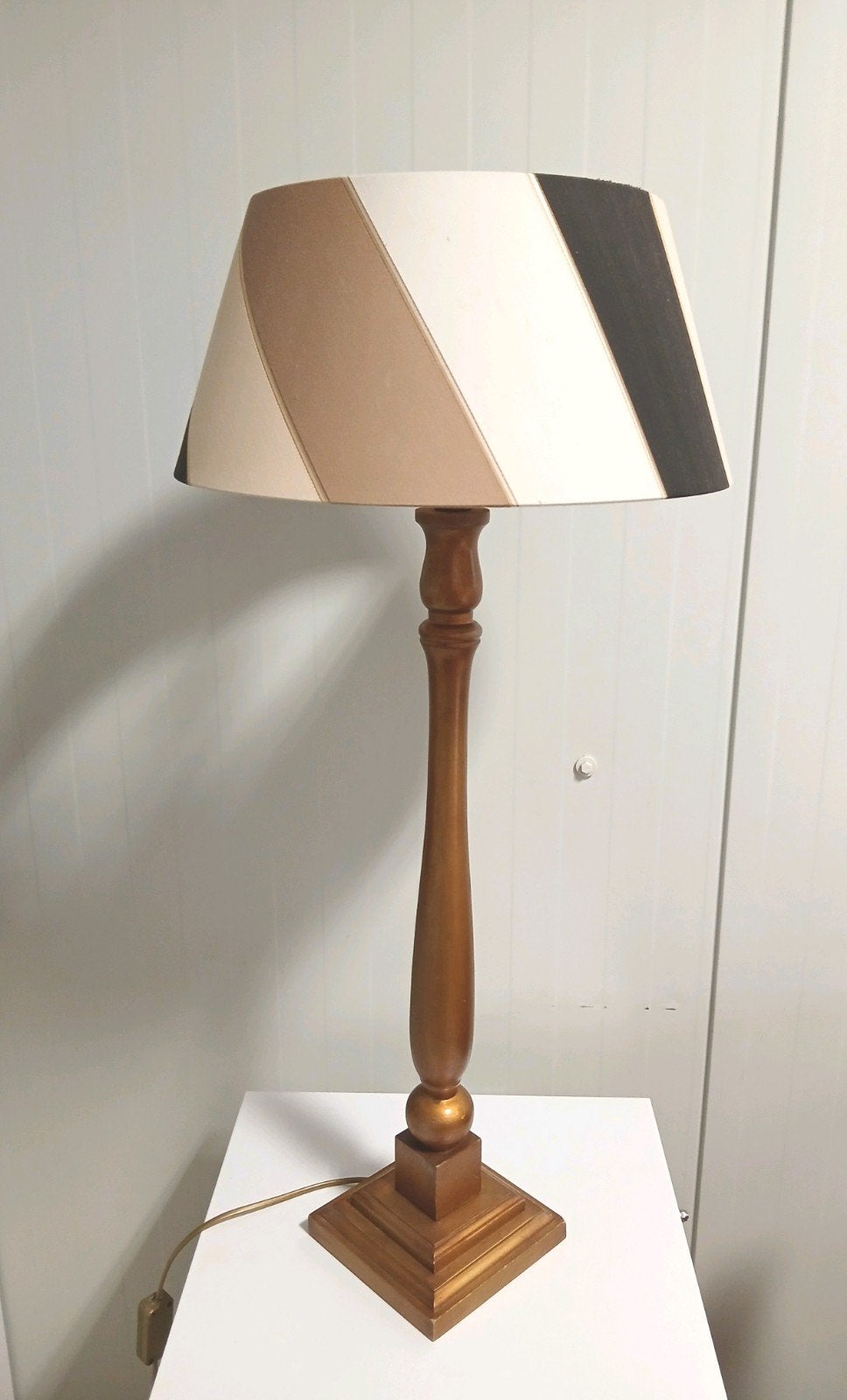 Prachtige tafellamp / schemerlamp in Hollywood Regency stijl, Ophalen, Overige merken, Vintage, Meerkleurig