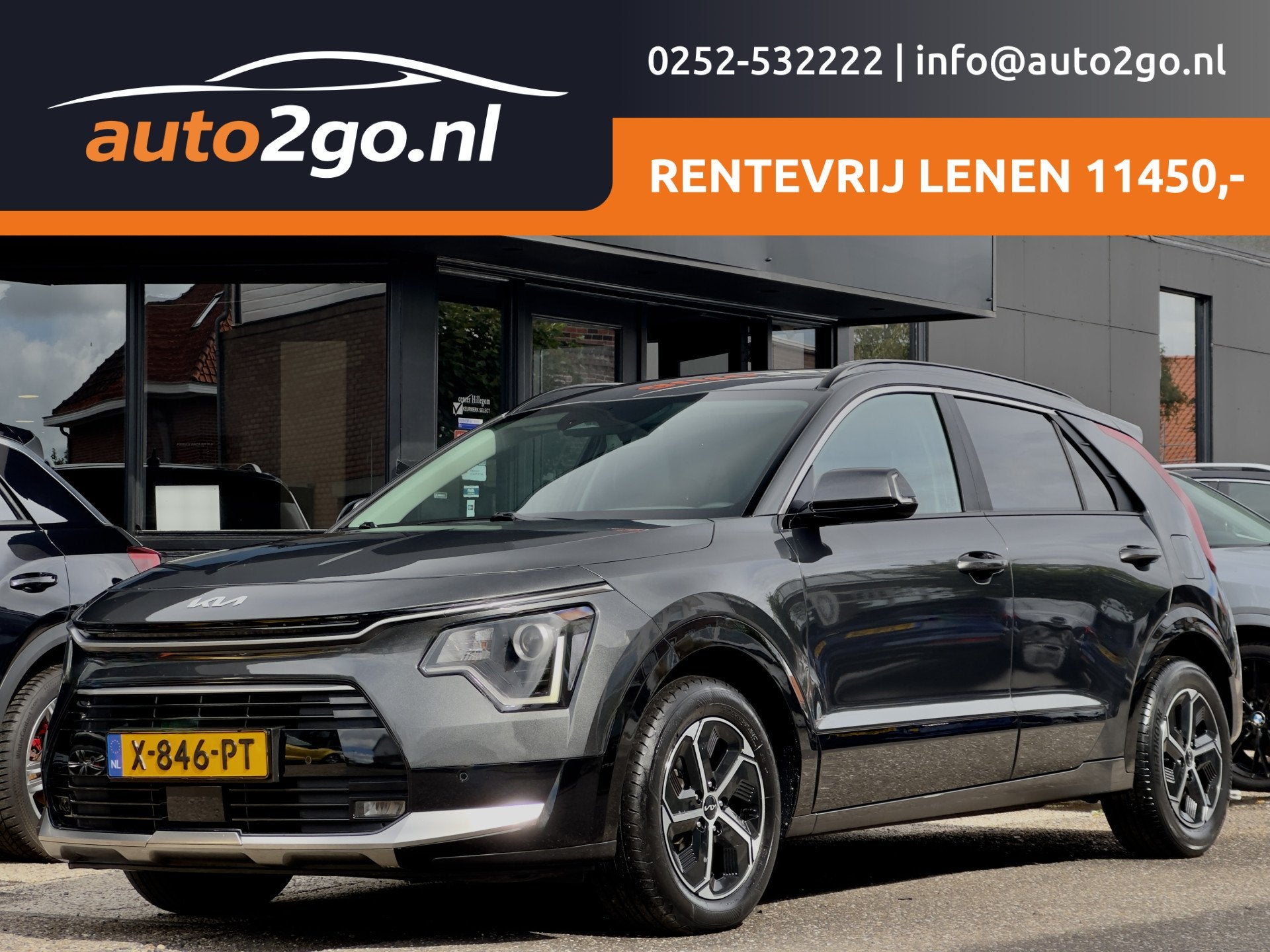 Kia Niro 1.6 GDi AUT6 HYBRID DYNAMIC-LINE LEDER NAVI CAMERA, Auto's, Kia, Gebruikt, Euro 6, Leder en Stof, 23 km/l