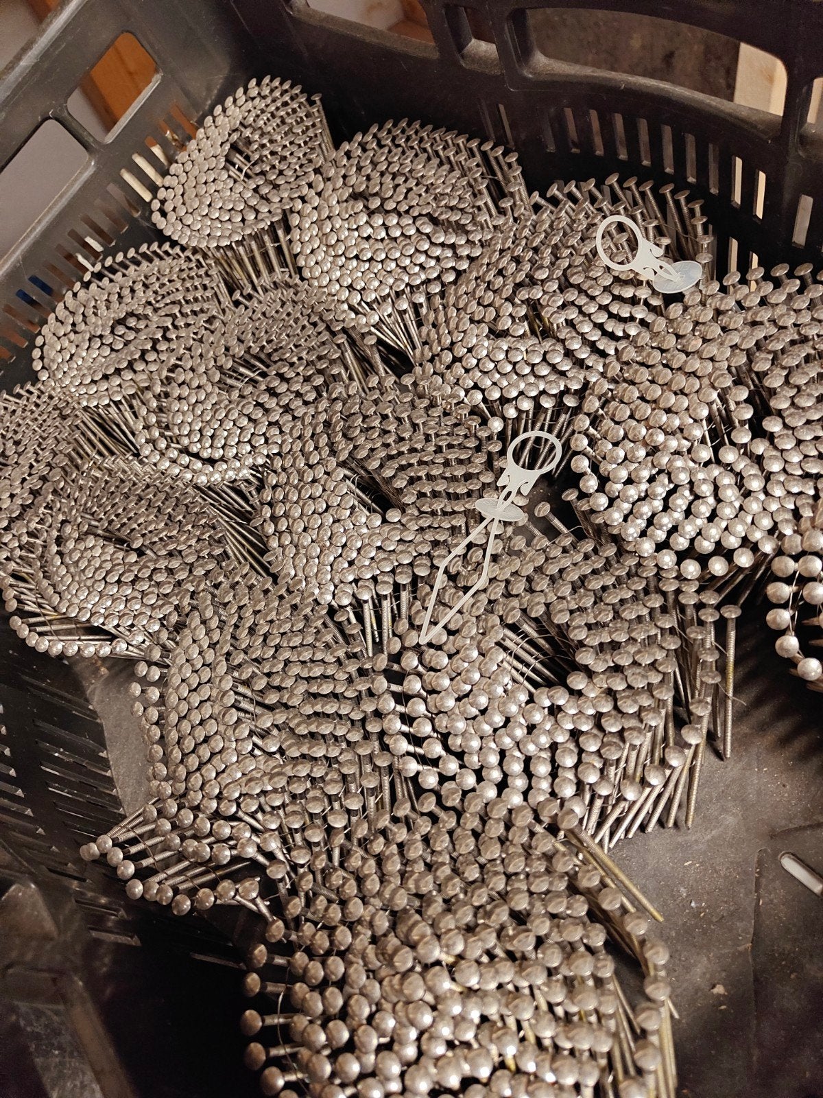 RVS Spijkers op band 70mm -2900 stuks Nieuw, Doe-het-zelf en Verbouw, Ophalen of Verzenden