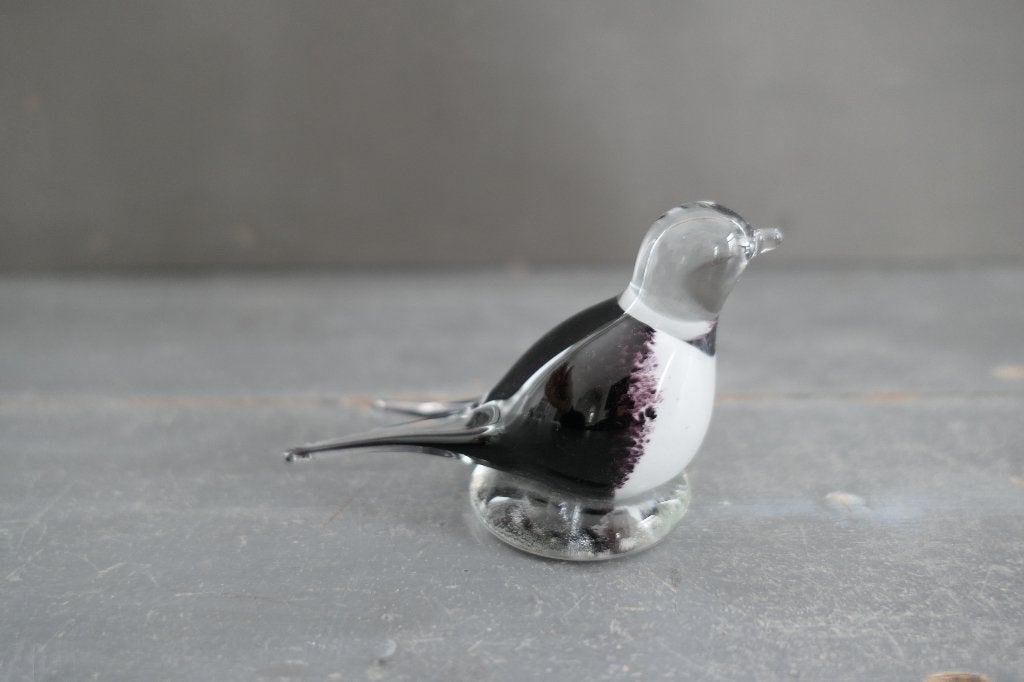 Vintage vogel zwaluw glas. Afmeting: 10,5 x 5 x 7 cm., Verzenden, Zo goed als nieuw, Dier