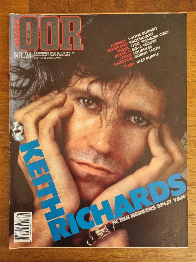 Muziekkrant Oor jaargang 1983 Bowie Richards Waits Lovsky, Ophalen of Verzenden, Gelezen, Muziek, Film of Tv