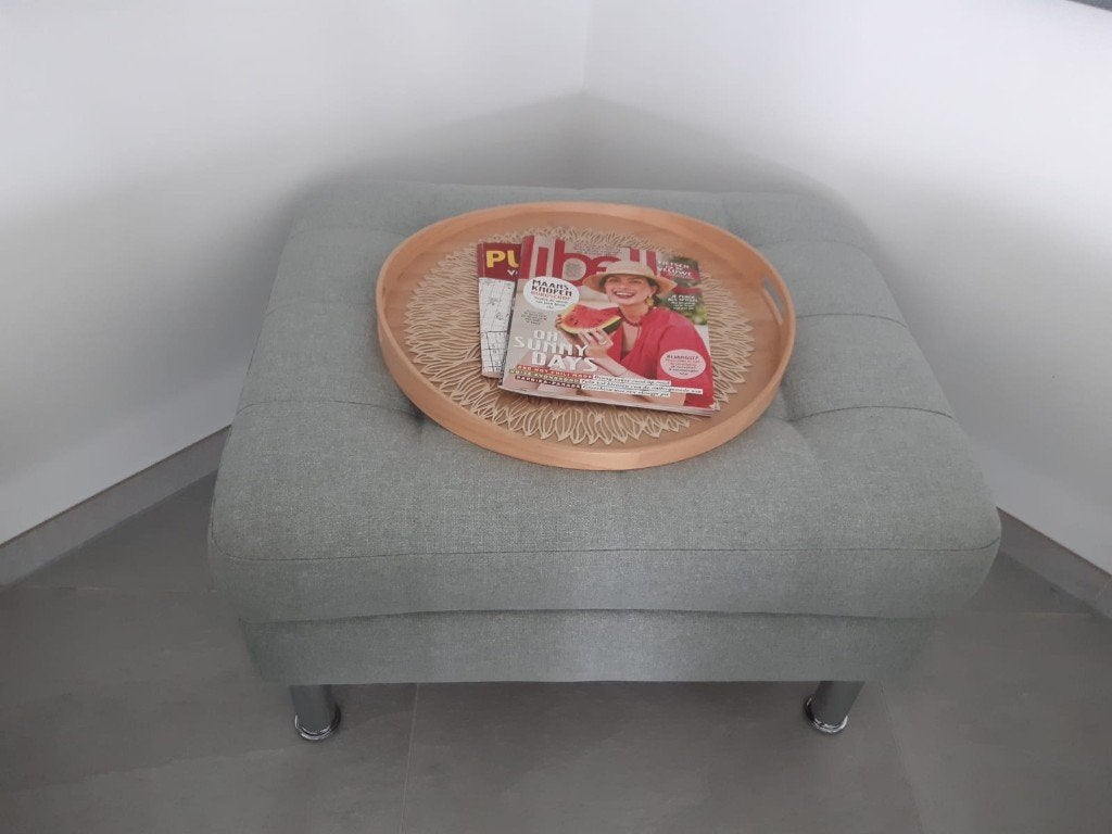 IKEA fauteuils grijsgroen LANDSKRONA 2 stuks met hocker!, Ophalen, Gebruikt, 75 tot 100 cm, 50 tot 75 cm