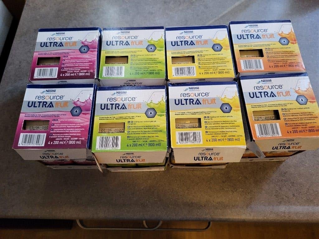 Nestle resource Ultra fruit 39 pakjes, Ophalen of Verzenden