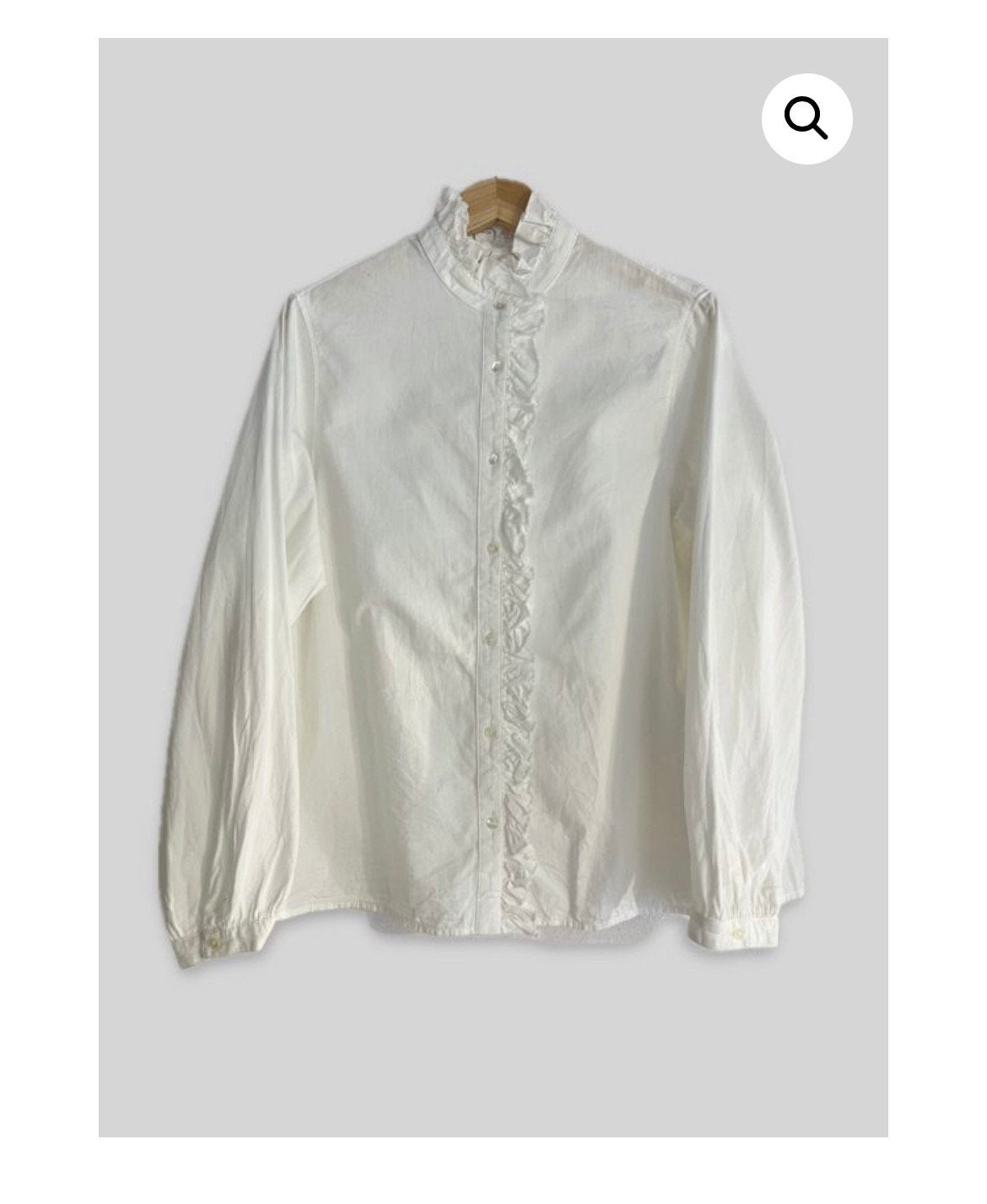 Ichi Antiguites katoen blouses offwhite one size, Kleding | Dames, Ophalen of Verzenden, Zo goed als nieuw, Maat 38/40 (M), Groen