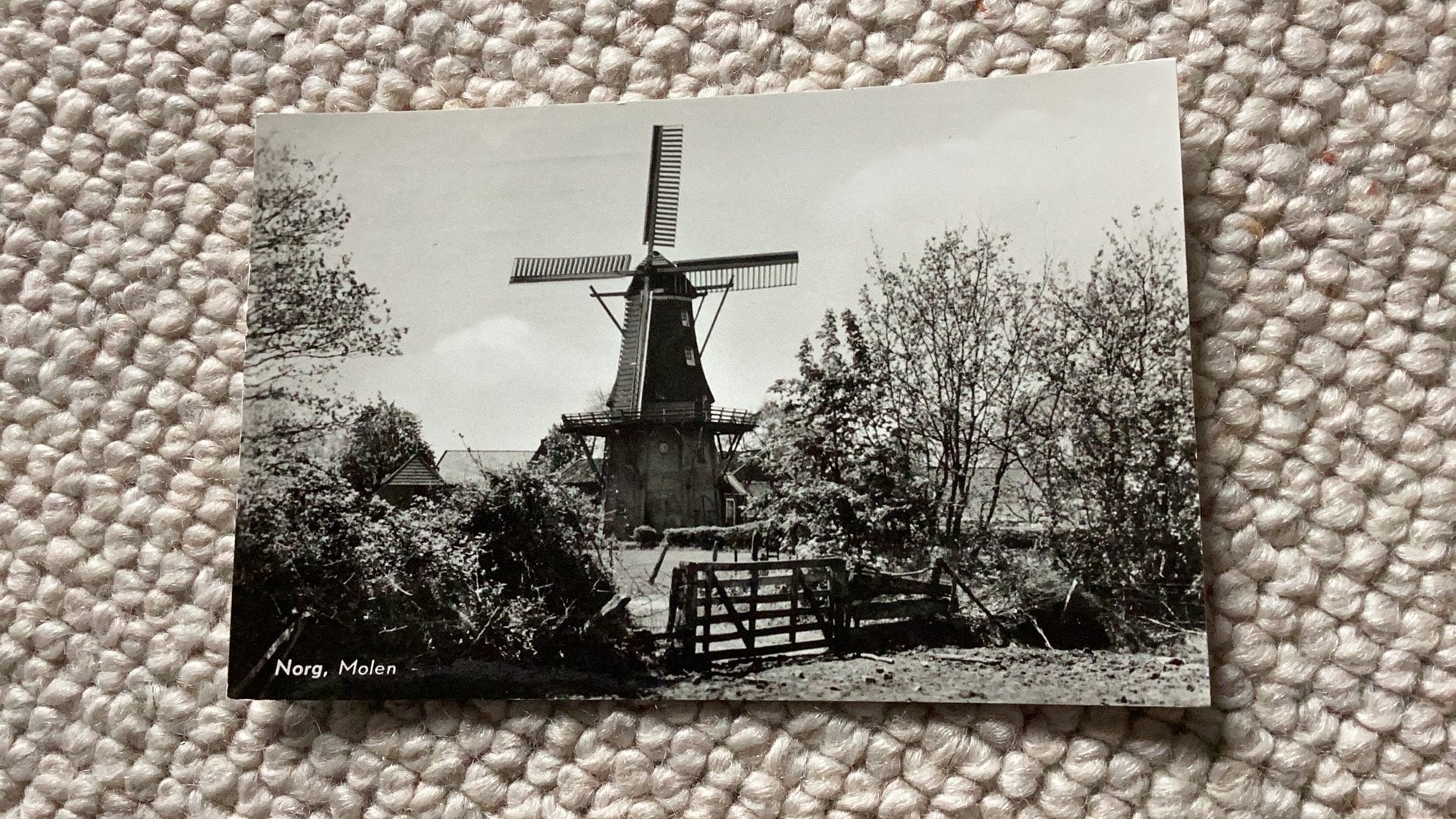 Ansichtkaart Norg Molen. 923, Ophalen of Verzenden, 1960 tot 1980, Ongelopen, Drenthe