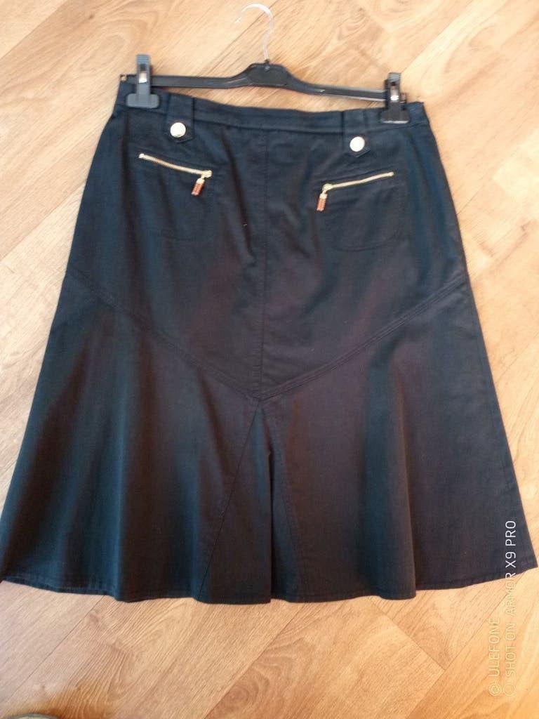 ZGAN donker blauwe BASLER rok  44, Blauw, Ophalen of Verzenden, Zo goed als nieuw, Onder de knie
