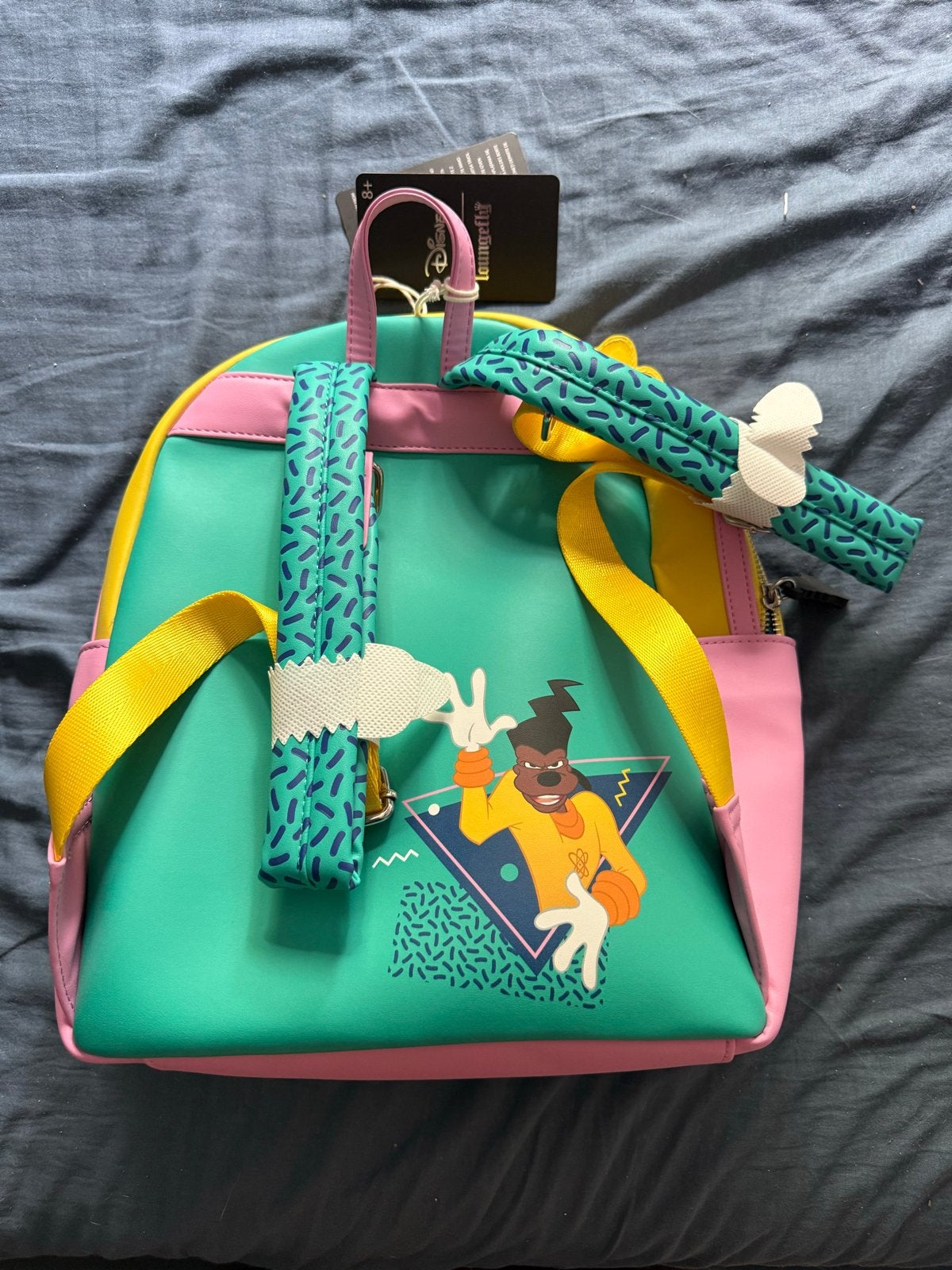 Nieuwe Loungefly A Goofy Movie mini backpack met kaartjes, Disney of Dora, 25 tot 40 cm, Nieuw, Ophalen of Verzenden